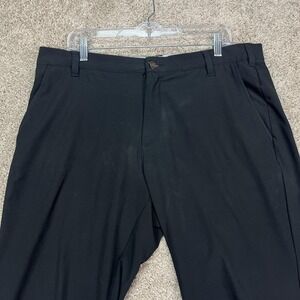 Adidas Pants Mens 36x30 Black Golf Performance Stretch Lightweight Athletic FLAW